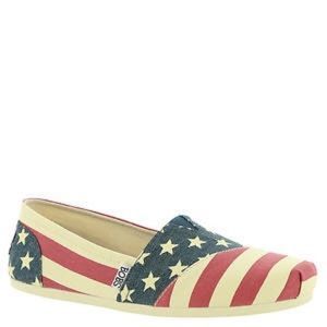 Bobs Patriotic American flag canvas shoes